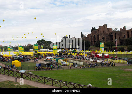 Demonstration von Coldiretti zur Verteidigung der italienischen Landwirtschaft und unsere Produkte Stockfoto