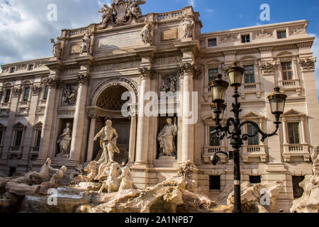 Der Trevi Brunnen, die große Schönheit von Rom Stockfoto