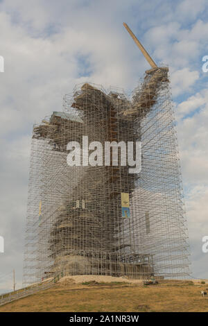 Wolgograd, Russland, August 2019 Mutter Heimat denkmal Wolgograd Mamaev Kurgan. Stockfoto