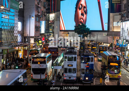 Rush Hour in Causeway Bay, Hong Kong, China. Stockfoto