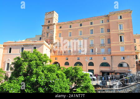 Cagliari, Italien, September 2019. Blick von der Bastione Saint Remy Stockfoto