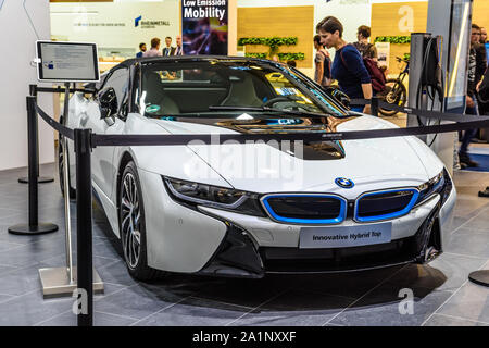 FRANKFURT, Deutschland - September 2019:, IAA International Motor Show Auto Ausstellung. Stockfoto