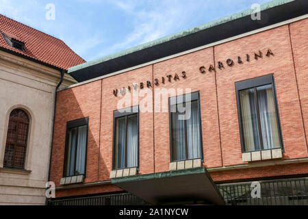 KarlsUniversität, Prag, Tschechische Republik, Europa Stockfoto, Bild