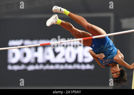 Roberta Bruni (Italien). Stabhochsprung Frauen. IAAF Leichtathletik WM, Doha 2019 Stockfoto