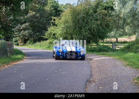 AC Cobra Pilgrim Replik zu einem Oldtimertreffen in der Grafschaft Oxfordshire. Broughton, Banbury, England Stockfoto