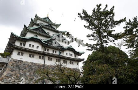 Einen allgemeinen Überblick über Nagoya Castle in Nagoya, Japan Stockfoto