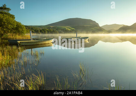 Llyn Nantlle, Uchaf, Wales, Großbritannien Stockfoto