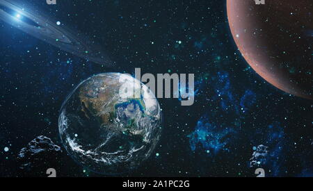 Deep Space Art Galaxien, Nebel und Sterne im Universum. Elemente dieses Bild von der NASA eingerichtet Stockfoto