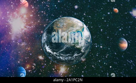 Deep Space Art Galaxien, Nebel und Sterne im Universum. Elemente dieses Bild von der NASA eingerichtet Stockfoto