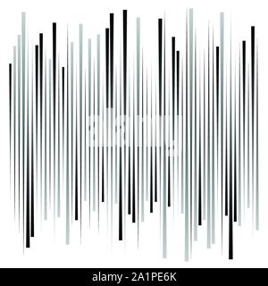 Random, dynamische Linien, Streifen geometrisch-abstrakte Muster. pulsierende, lebendige burst Linien Design. comic Schock, Action, Energie Schlieren, Streifen Stock Vektor