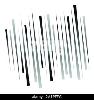 Random, dynamische Linien, Streifen geometrisch-abstrakte Muster. pulsierende, lebendige burst Linien Design. comic Schock, Action, Energie Schlieren, Streifen Stock Vektor