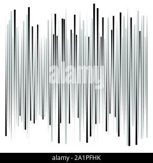 Random, dynamische Linien, Streifen geometrisch-abstrakte Muster. pulsierende, lebendige burst Linien Design. comic Schock, Action, Energie Schlieren, Streifen Stock Vektor