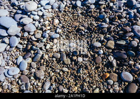 Birdlings flachen Strand an einem sonnigen Tag in Neuseeland Stockfoto