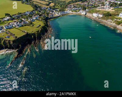 Luftaufnahme von portholland Cornwall Stockfoto