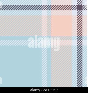 Tartan Schottland nahtlose karierte Muster Vektor. Retro Hintergrund Stoff. Vintage Farben prüfen Square geometrische Textur für Textildruck, Geschenkpapier Stock Vektor