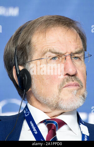 Alojz Peterle, ehemaliger Premierminister von Slowenien, in Sopot, Polen. 26. September 2019 © wojciech Strozyk/Alamy Stock Foto Stockfoto