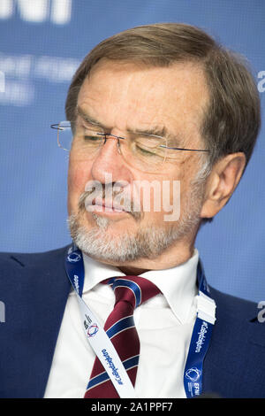 Alojz Peterle, ehemaliger Premierminister von Slowenien, in Sopot, Polen. 26. September 2019 © wojciech Strozyk/Alamy Stock Foto Stockfoto