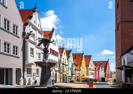 Historische Stadt Donauwoerth, Bayern, Deutschland Stockfoto