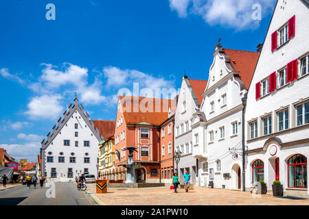 Historische Stadt Donauwoerth, Bayern, Deutschland Stockfoto