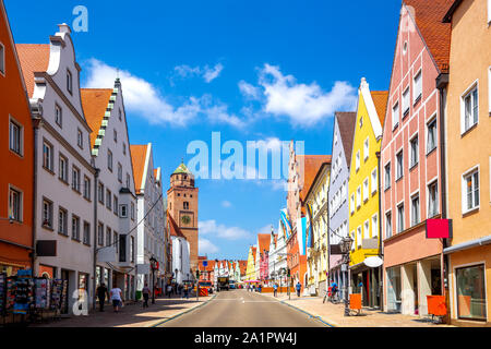 Historische Stadt Donauwoerth, Bayern, Deutschland Stockfoto