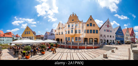 Historische Stadt Donauwoerth, Bayern, Deutschland Stockfoto