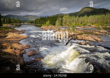 Natur Landschaft in Namsskogan, Trondelag, Norwegen Stockfoto