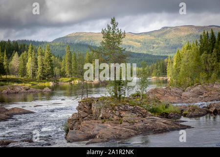 Natur Landschaft in Namsskogan, Trondelag, Norwegen Stockfoto