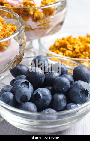 Frisch Blaubeeren bereit zu essen oder in der Küche verwenden ausgewählt Stockfoto