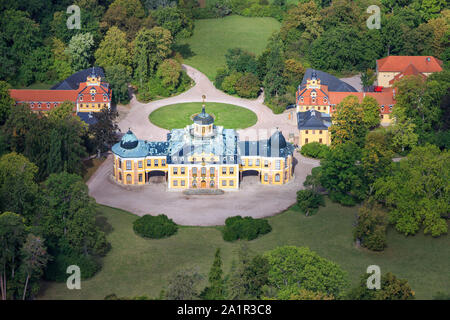 Schloss Belvedere oder Schloss ein barockes Schloss am Rande von Weimar, Deutschland. Stockfoto