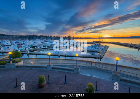 Schafgarbe Bay ist eine Bucht im Lake Washington Stockfoto