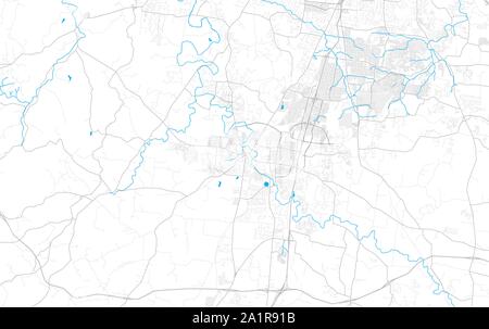 Reich detaillierte Vektor Lageplan von Franklin, Tennessee, USA. Karte Vorlage für Wohnkultur. Stock Vektor