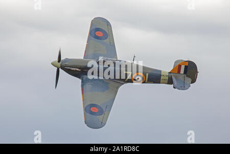 Meer Hawker Hurricane Mk 1 b Z 7015 G-BKTH im Flug Stockfoto