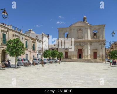 Eindruck einer Stadt namens Noto in der Provinz Syrakus auf Sizilien in Italien. Stockfoto