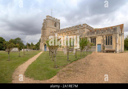 All Saints Church, St. Paul's Walden (14.-15. Jahrhundert), Hertfordshire, England, Vereinigtes Königreich. Stockfoto