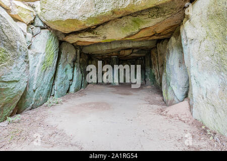 La Varde neothic Grabkammer, Guernsey Stockfoto