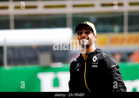 DANIEL RICCIARDO von Renault F1 Team bei der Formel 1 Grand Prix von Italien in Monza Eni Rennstrecke in Monza, Italien. Stockfoto