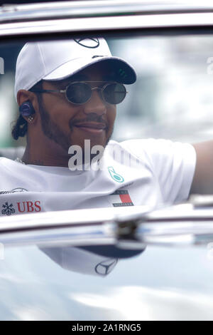 LEWIS HAMILTON von MERCEDES AMG PETRONAS Motorsport auf der Formel 1 Grand Prix von Italien in Monza Eni Rennstrecke in Monza, Italien. Stockfoto