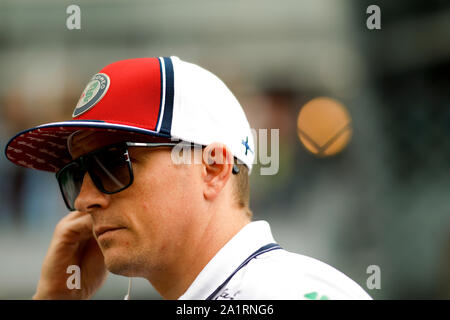 KIMI RÄIKKÖNEN von Alfa Romeo Racing auf der Formel 1 Grand Prix von Italien in Monza Eni Rennstrecke in Monza, Italien. Stockfoto