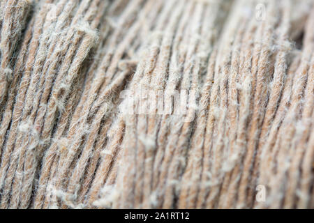 Makro des alten Gewebe Fasern Hintergrund Stockfoto