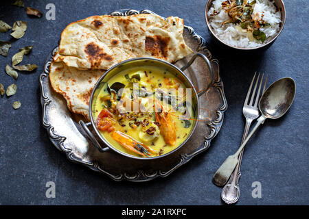 Meen moilee Indischen Fisch Curry Stockfoto