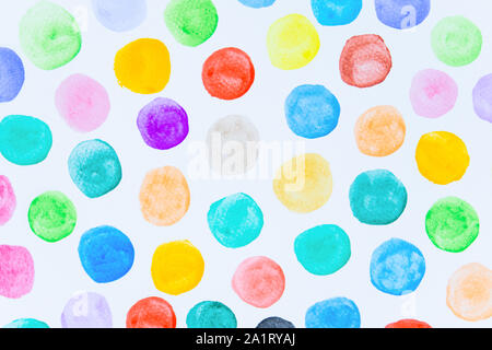 Aquarell Flecken auf weißem Hintergrund Stockfoto