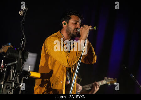 Junge der Riesen in Concerto alla Toscana - Santeria Santeria Social Club, Milano. Foto di Davide Merli Stockfoto