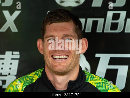 London, Großbritannien. 28 Sep, 2019. Norwich City Michael McGovern während der Premier League Match zwischen Crystal Palace und Norwich City an Selhurst Park, London, England am 28. September 2019. Foto von Andrew Aleksiejczuk/PRiME Media Bilder. Credit: PRiME Media Images/Alamy leben Nachrichten Stockfoto