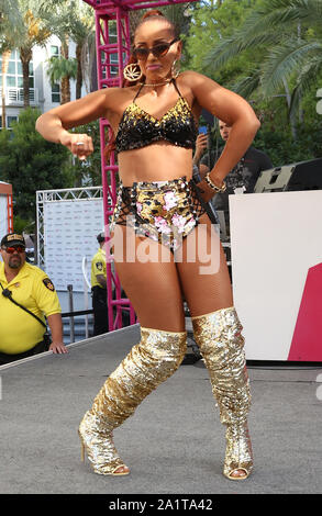 Las Vegas, USA. 28 Sep, 2019. 28. September 2019 - Las Vegas, NV-Mya. Mya führt im Flamingo Las Vegas' Go Pool Dayclub. Credit: MediaPunch Inc/Alamy leben Nachrichten Stockfoto