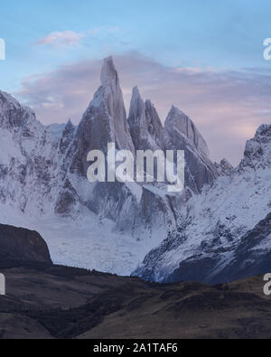 Cerro Torre, El Chalten, Argentinien Stockfoto