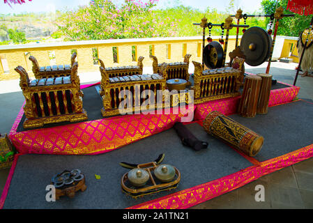 Traditionelle Musik Instrumente - Indonesien Stockfoto