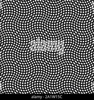 Warp, retikuläre Array, Matrix der Linien. Komplexe geometrische Net, Web zellularen Muster, zelluläre Hintergrund. In freier Form, amorphe Gitter, lat. Stock Vektor