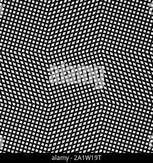 Warp, retikuläre Array, Matrix der Linien. Komplexe geometrische Net, Web zellularen Muster, zelluläre Hintergrund. In freier Form, amorphe Gitter, lat. Stock Vektor