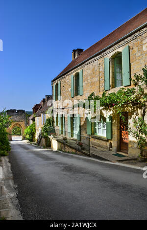 Porte del Bos, Domme, Dordogne, Dordogne, Périgord, Aquitanien, Frankreich Stockfoto