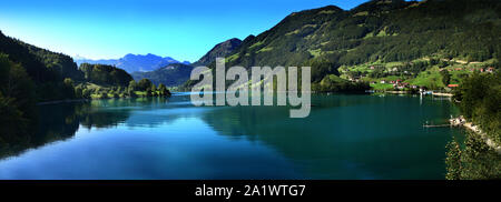 See lungern Schweiz - Berühmte Angeln See in der Schweiz Stockfoto